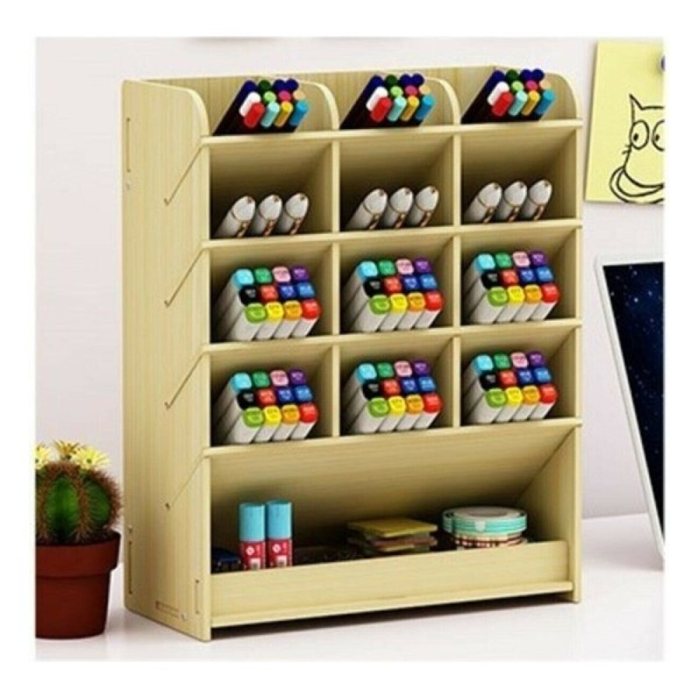 Ağaçistan-Ahşap Kalemlik Organizer 25.5 x 9.2 x 21 cm Ofis Seti Fiyatı