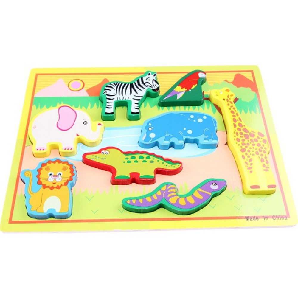 Ağaçtanya Ağaçtanya Ahşap Puzzle 3 Boyutlu Safari Bebek Oyuncakları Fiyatı