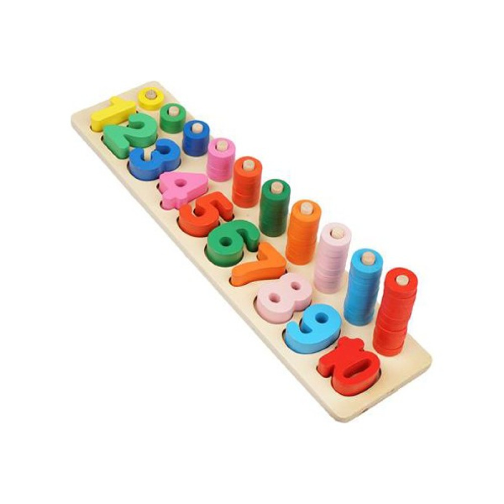 Ağaçtanya Ahşap Sayılı Bultak - Ahşap Desenli Bebek Oyuncakları Fiyatı