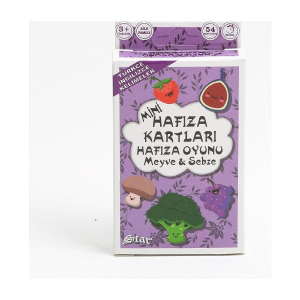 Ağaçtanya Hafıza Kart Oyunu Meyve ve Sebzeler Oyun & Hobi Fiyatı
