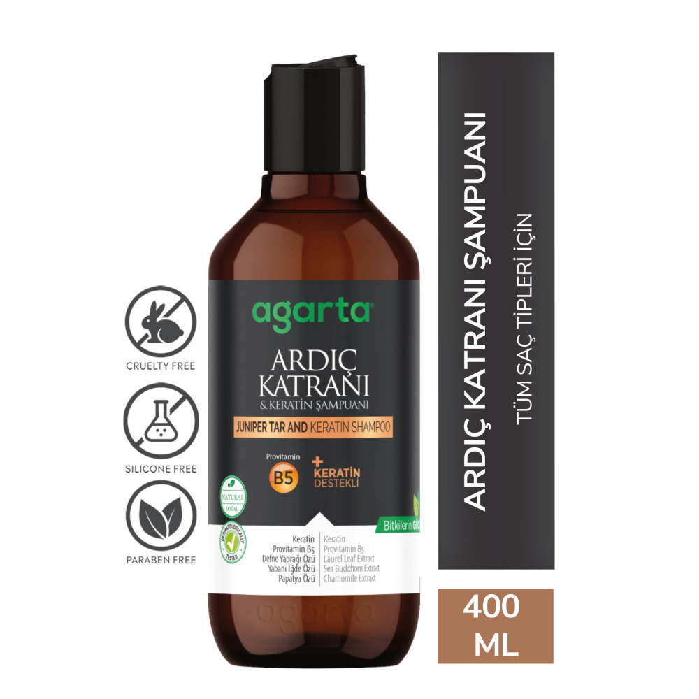 Agarta Ardıç Katranı Ve Keratin Şampuanı - Saç Egzaması-saç Dökülme Kepek Karşıtı 400 Ml Şampuan ve Saç Kremi Fiyatı