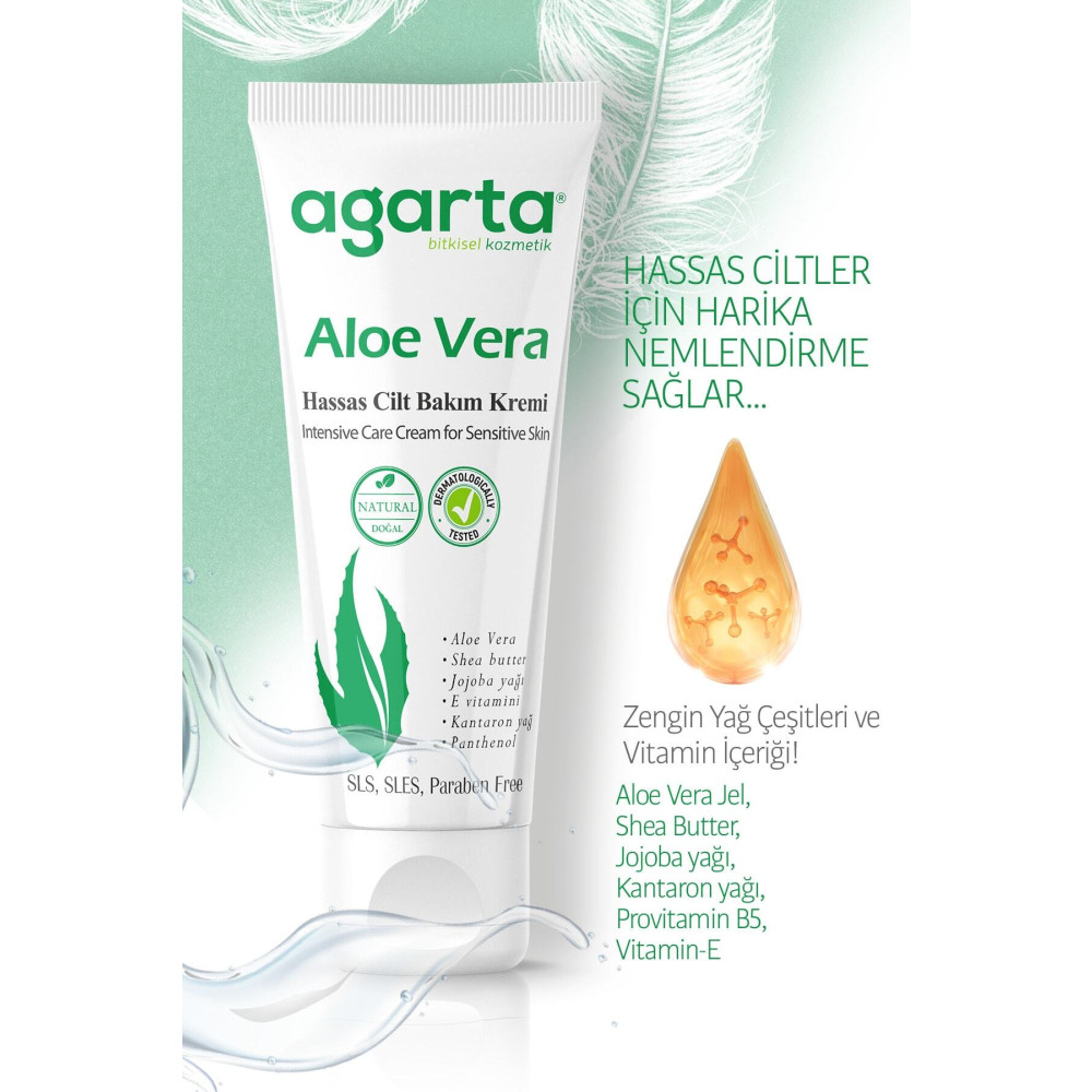 Agarta Doğal Aloe Vera Nemlendirici Cilt Kremi 75 ml Cilt ve Yüz Bakımı Fiyatı