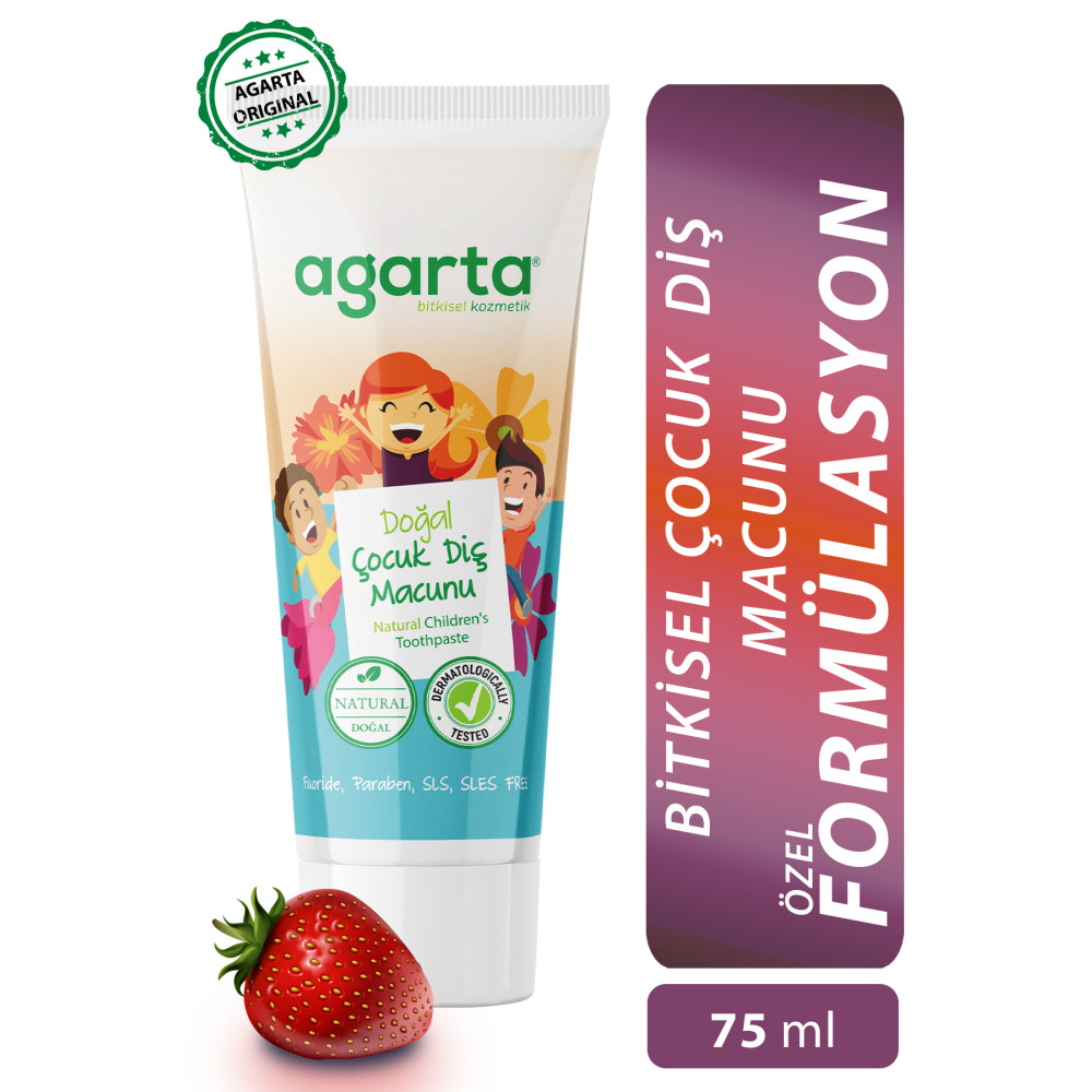 Agarta Doğal Florürsüz Çocuk Diş Macunu Çilekli 75 ml Diş Macunları Fiyatı
