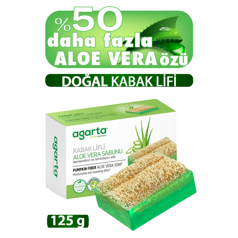 Agarta Doğal Kabak Lifli El Yapımı Aloe Vera Sabunu 125g Vücut Bakımı Fiyatı