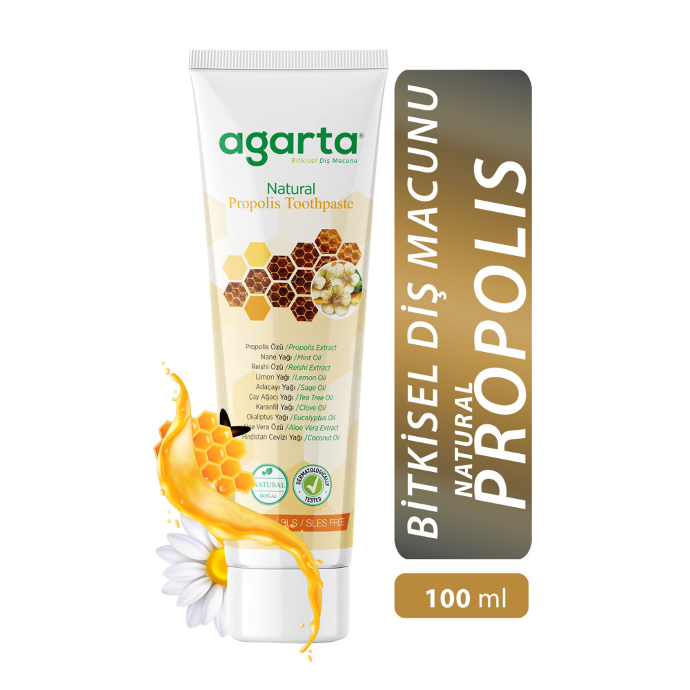 Agarta Doğal Propolisli Florürsüz Diş Macunu 100 Ml/130 Gr Diş Macunları Fiyatı