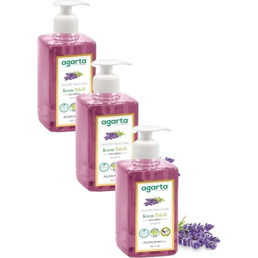 Agarta Doğal Sıvı Sabun Lavanta 400 ml 3 Adet Oto Boyaları Fiyatı