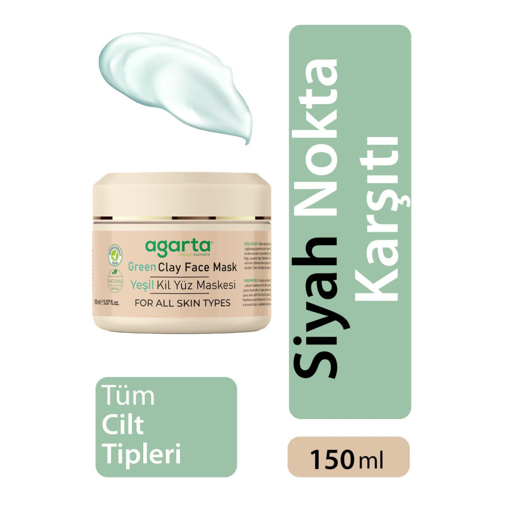 Agarta Doğal Yeşil Kil Maskesi 150 ml Cilt ve Yüz Bakımı Fiyatı