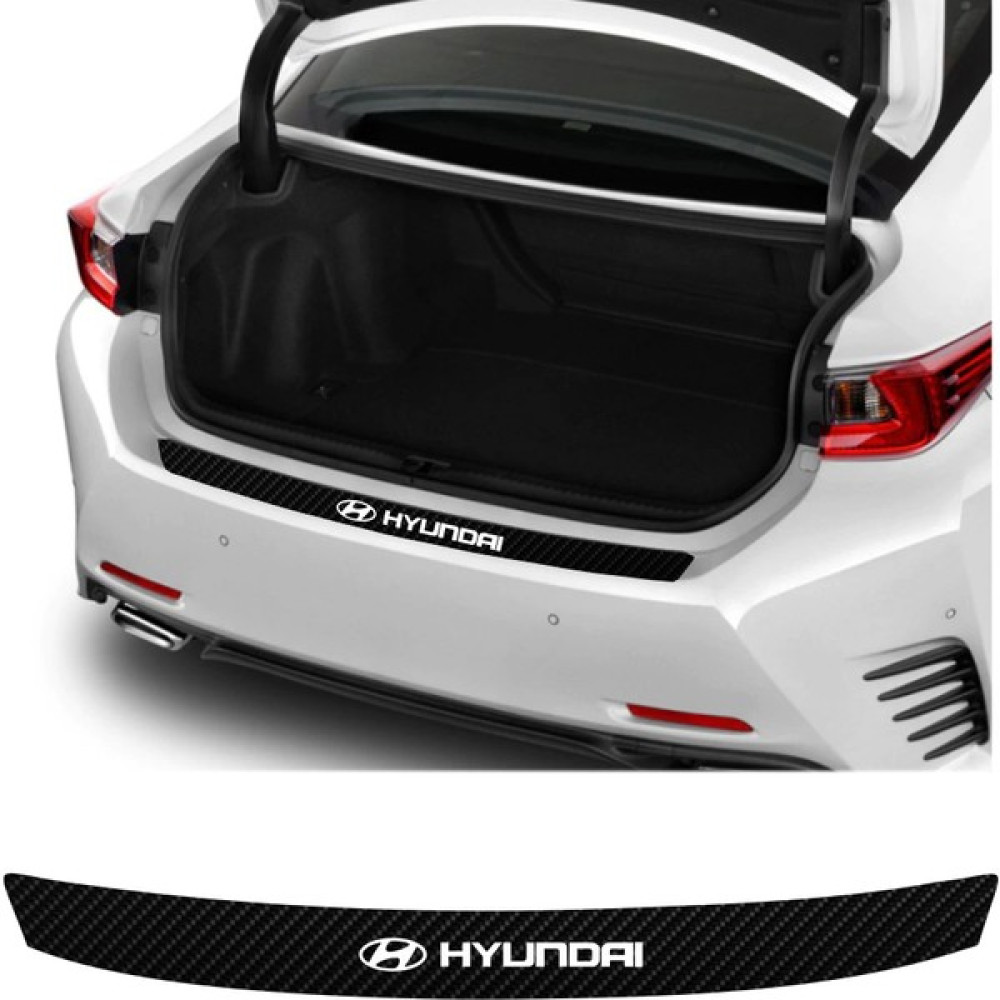 Agdeniz Hyundai Için Uyumlu Aksesuar Oto Arka Tampon Bagaj Koruyucu Sticker 92*7 cm - Standart - Beyaz Oto Boyaları Fiyatı