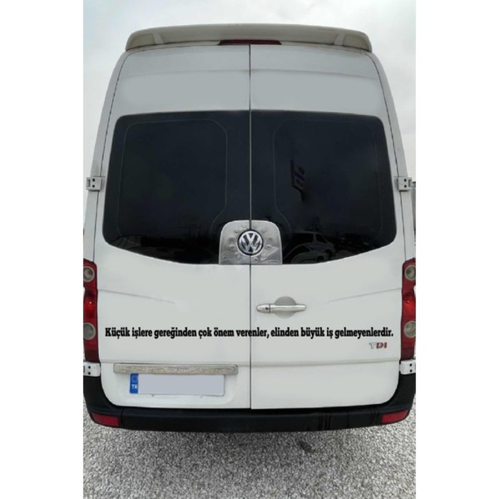 Agdeniz Oto Cam Yazı Sözleri Ticari-Servis-Dolmuş-Panelvan Uzun Sticker Model 37 - Standart - Siyah Oto Boyaları Fiyatı