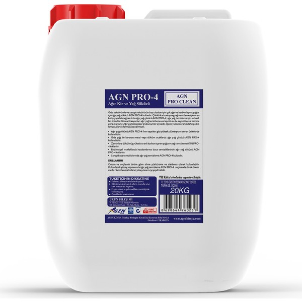 Agen Ağır Kir ve Yağ Çözücü 20 kg Oto Boyaları Fiyatı