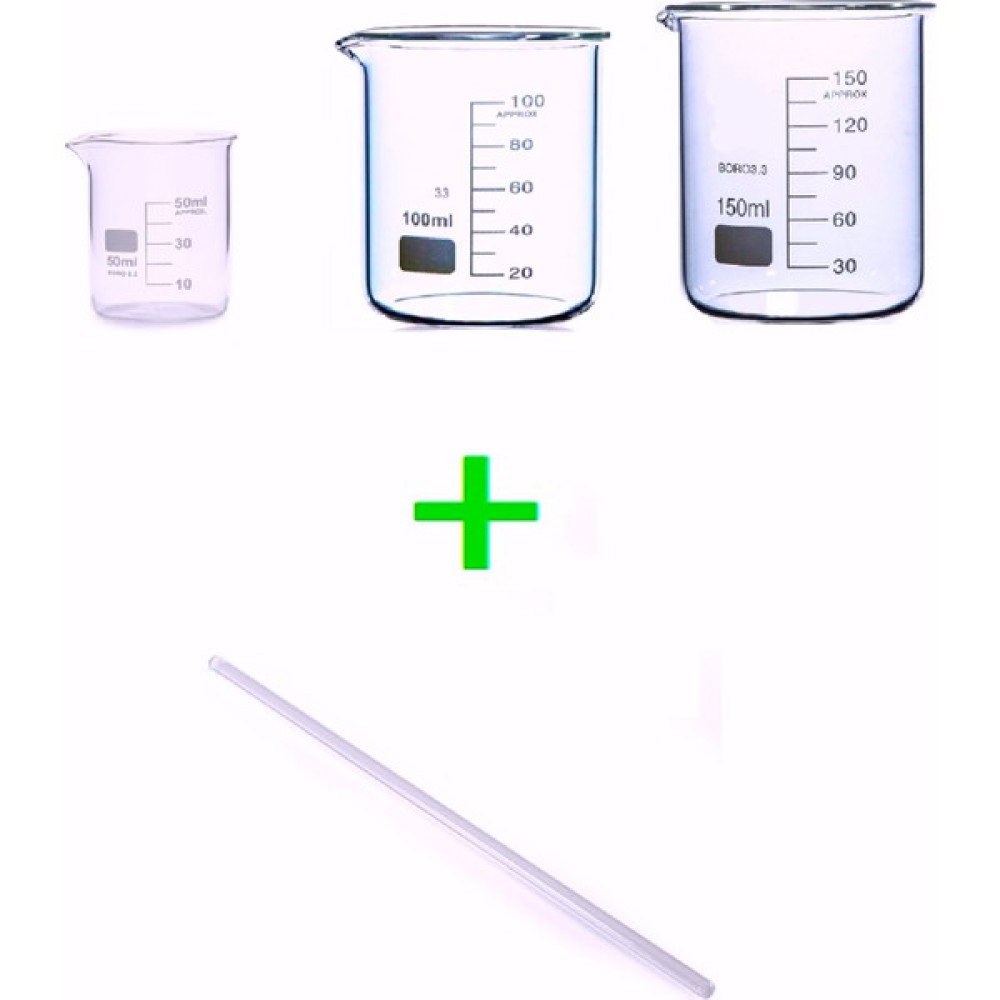 Agen Cam Beherler ve Cam Baget Çubuk Cam Beherler ve 50ML Cam Beher 1 Adet , 100ML Cam Beher 1 Adet , 150ML Cam Beher 1 Adet , Baget 6X200 1 Adet Okul Malzemeleri Fiyatı