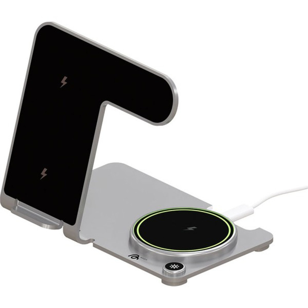 Aggiy AG-W11 3 In 1 Wireless Mıknatıslı Şarj Istasyonu - Gri Oto Boyaları Fiyatı