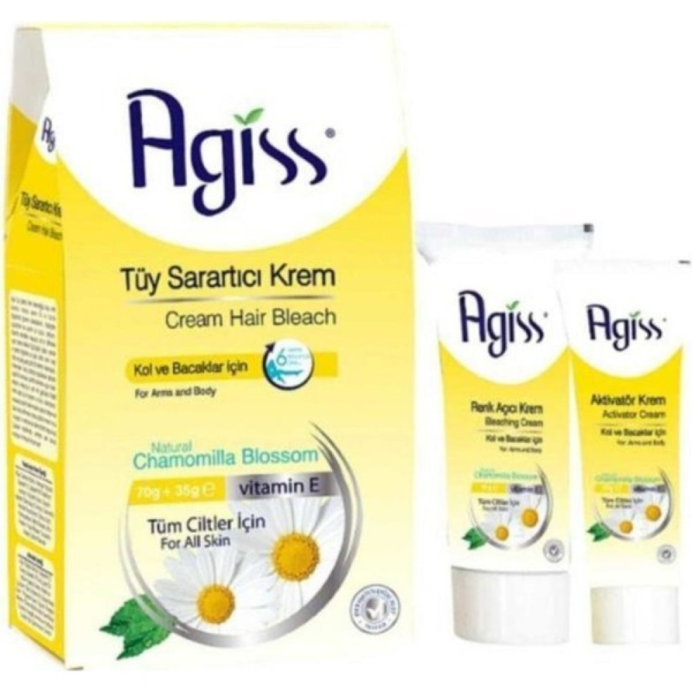 Agiss Doğal Papatya Özlü Tüy Sarartıcı Krem Set 70gr + 35gr Ağda Ürünleri ve Makineleri Fiyatı