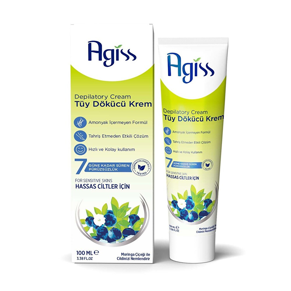 Agiss Hassas Ciltler İçin Tüy Dökücü Krem 100 ml Ağda Ürünleri ve Makineleri Fiyatı