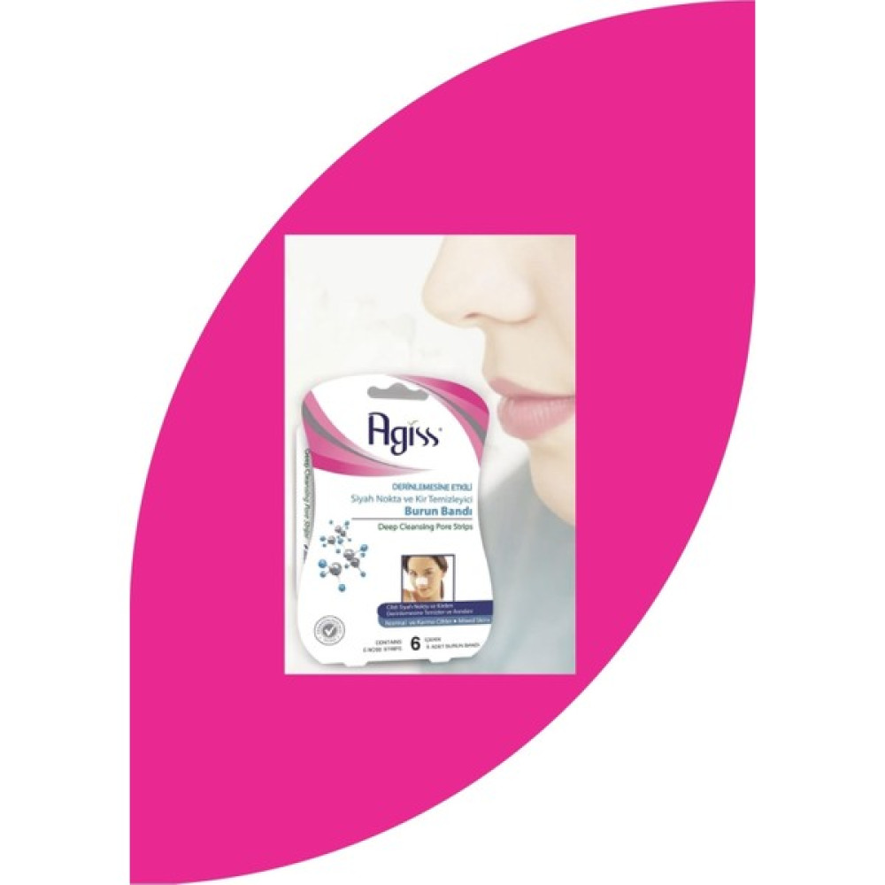 Agiss Siyah Nokta Burun Bandı 6'lı x 3 Paket Akne ve Sivilce Bakımı Fiyatı
