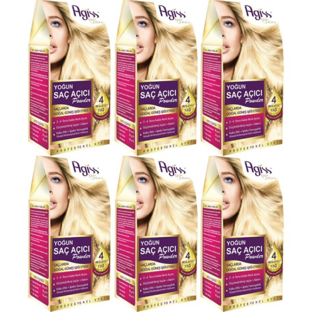 Agiss Yoğun Saç Açıcı Powder x 6 Saç Boyası Fiyatı