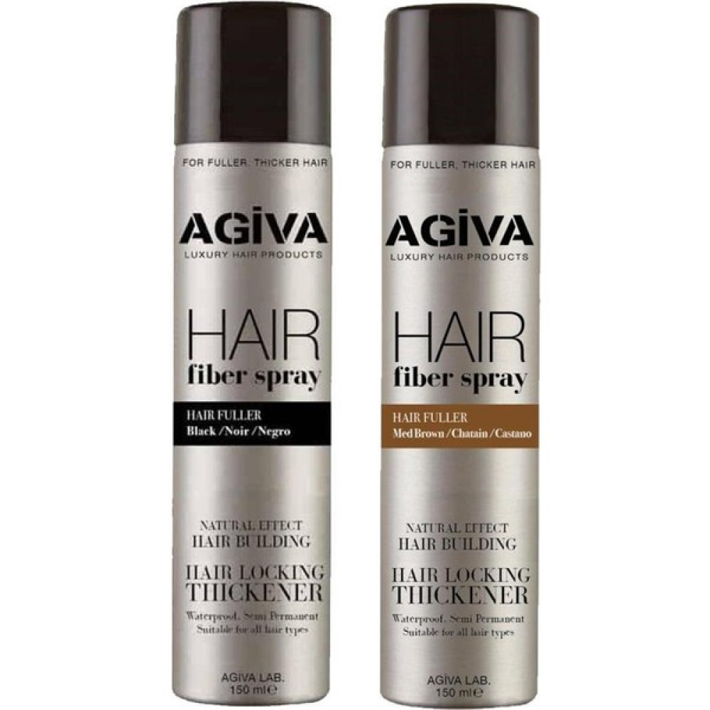 Agiva Dolgunlaştırıcı Hair Fiber Spray Siyah-Kahverengi Set Saç Boyası Fiyatı
