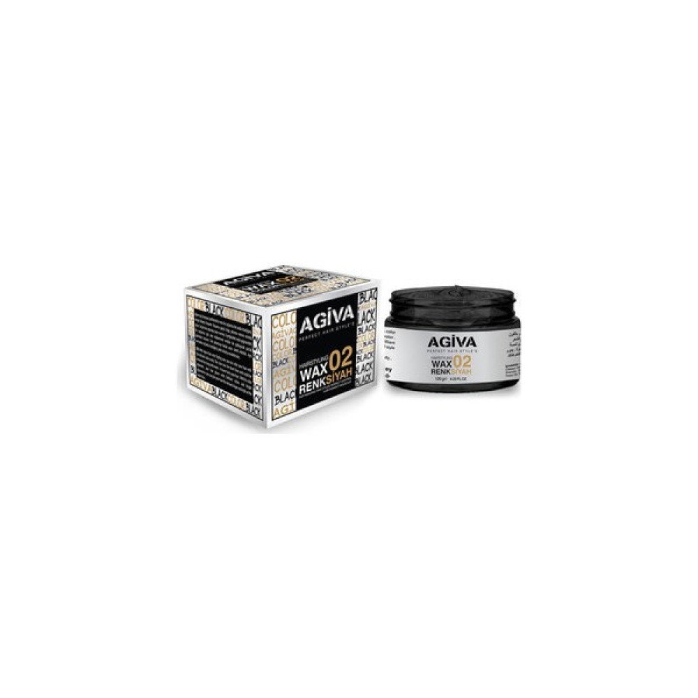 Agiva Hairstyling Wax 02 Siyah - 120 gr Saç Şekillendirici Krem Fiyatı