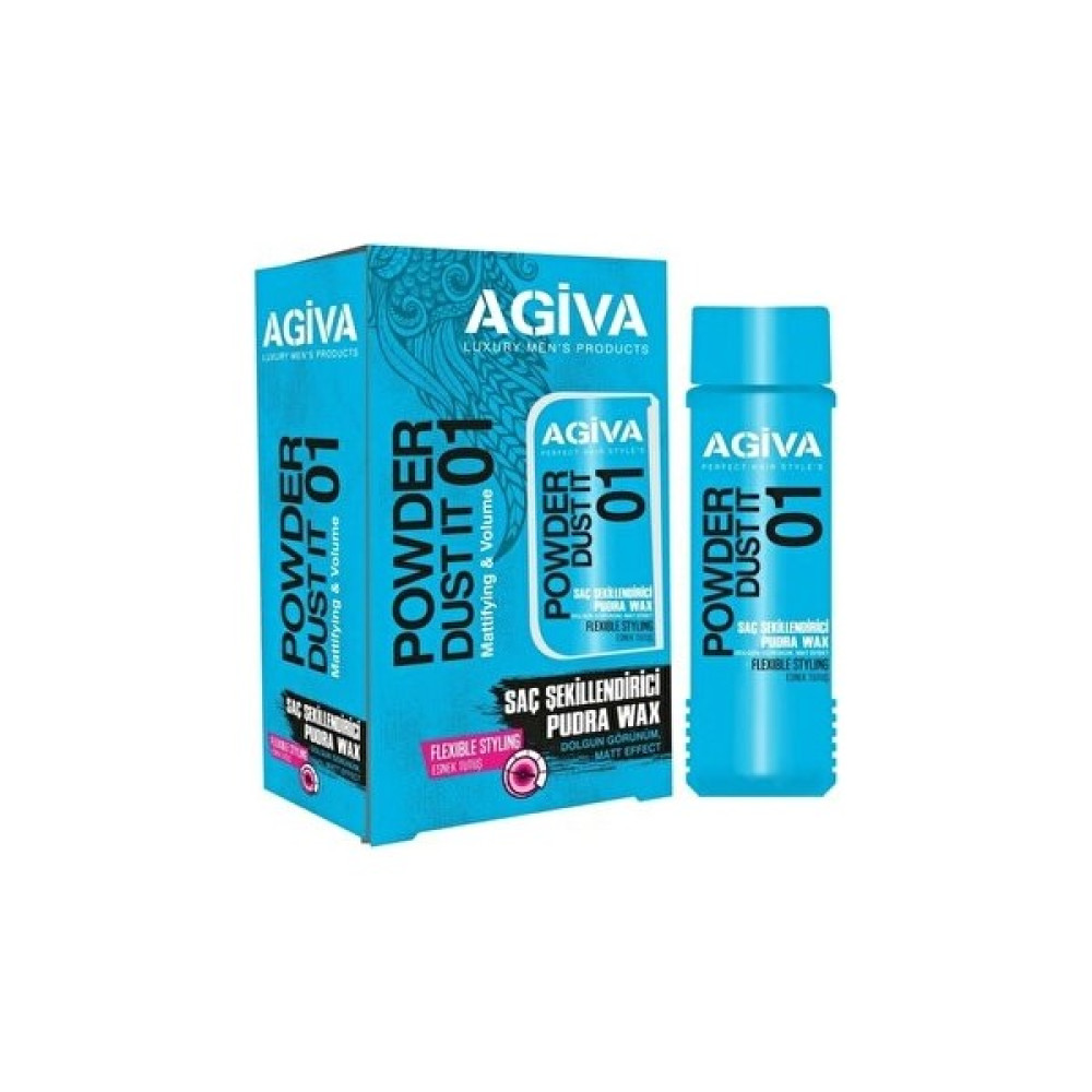 Agiva Powder Dust It 01 Pudra Wax Esnek Tutuş Siyah Saç Şekillendirici Krem Fiyatı