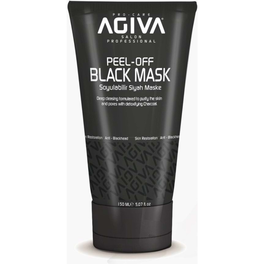 Agiva Soyulabilir 150 Ml Siyah Maske/Black Mask - 1 Maskeler Fiyatı