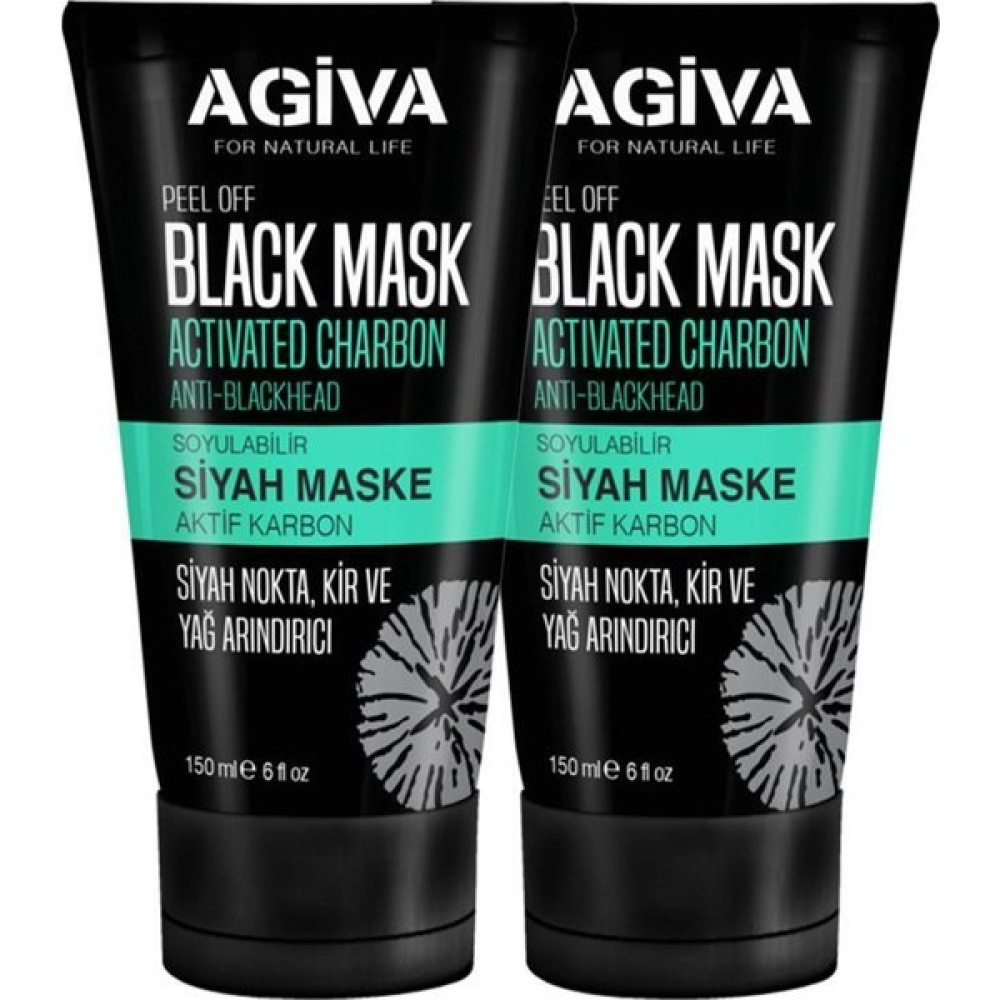 Agiva Soyulabilir Siyah Maske 150 ml x 2 Maskeler Fiyatı