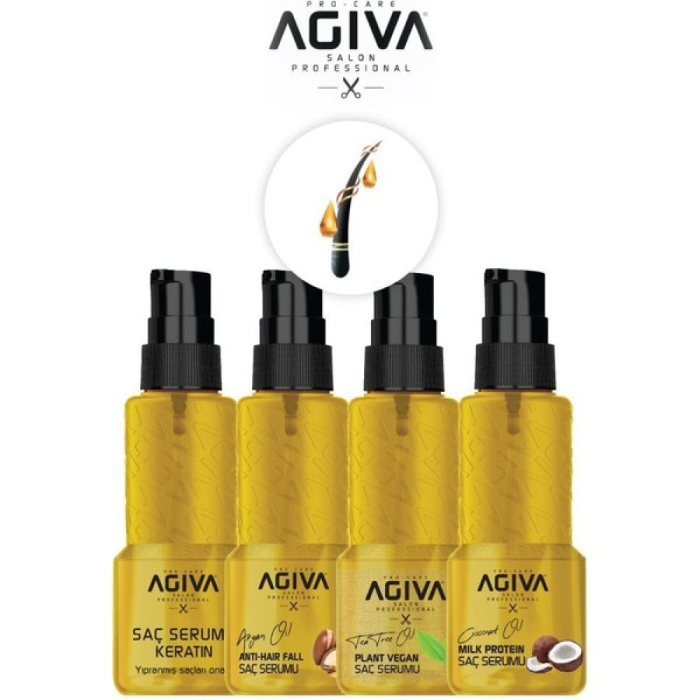 Agiva Yapılandırıcı Onarıcı Besleyici Saç Serum Seti - 1 Saç Bakım Maskeleri & Serumlar & Spreyler Fiyatı