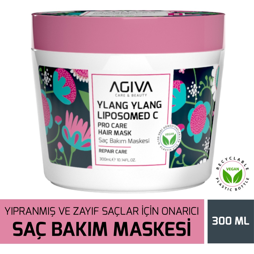 Agiva Ylang Ylang Liposom C Saç Bakım Maskesi 300 ml Saç Bakım Maskeleri & Serumlar & Spreyler Fiyatı