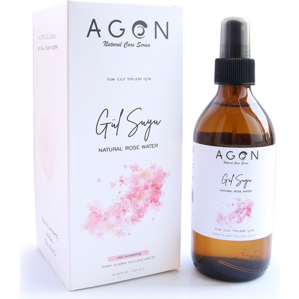 Agon Doğal Gül Suyu 200 ml - Saf Gül Suyu Tonik Cilt Temizleme ve Peeling Fiyatı