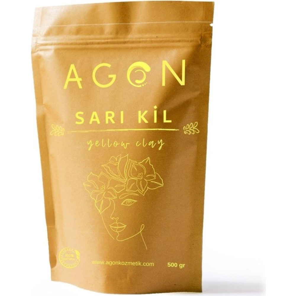 Agon Sarı Kil Doğal Bakım Maskesi 500 gr - Yeşil Maskeler Fiyatı