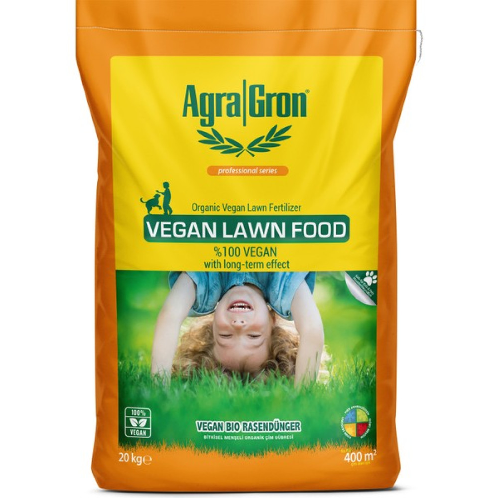 Agragron %100 Vegan Bitkisel Menşeli Çim Gübresi / Doğal Çim Coşturan Gübre 20 kg Gübre Fiyatı