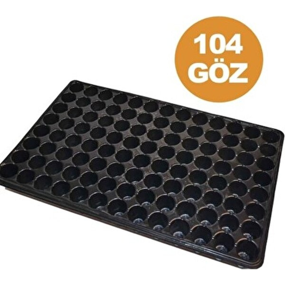 Agro Market-104 Gözlü 10 LU PAKET Fide Viyolü Fide Kabı Fide Yetiştime Kabı Sebze Viyolü - Siyah Saksı ve Aksesuarları Fiyatı