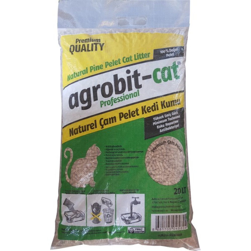Agrobit Cat Kedi Kumu Çam Pelet 20 l Çv 6601-07 Evcil Hayvan Ürünleri Fiyatı