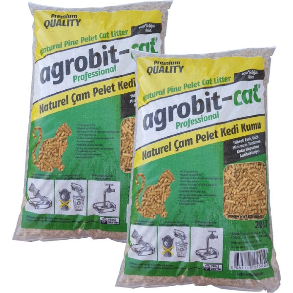 Agrobit Cat Kedi Kumu Çam Peleti 2 x 20 Lt Evcil Hayvan Ürünleri Fiyatı