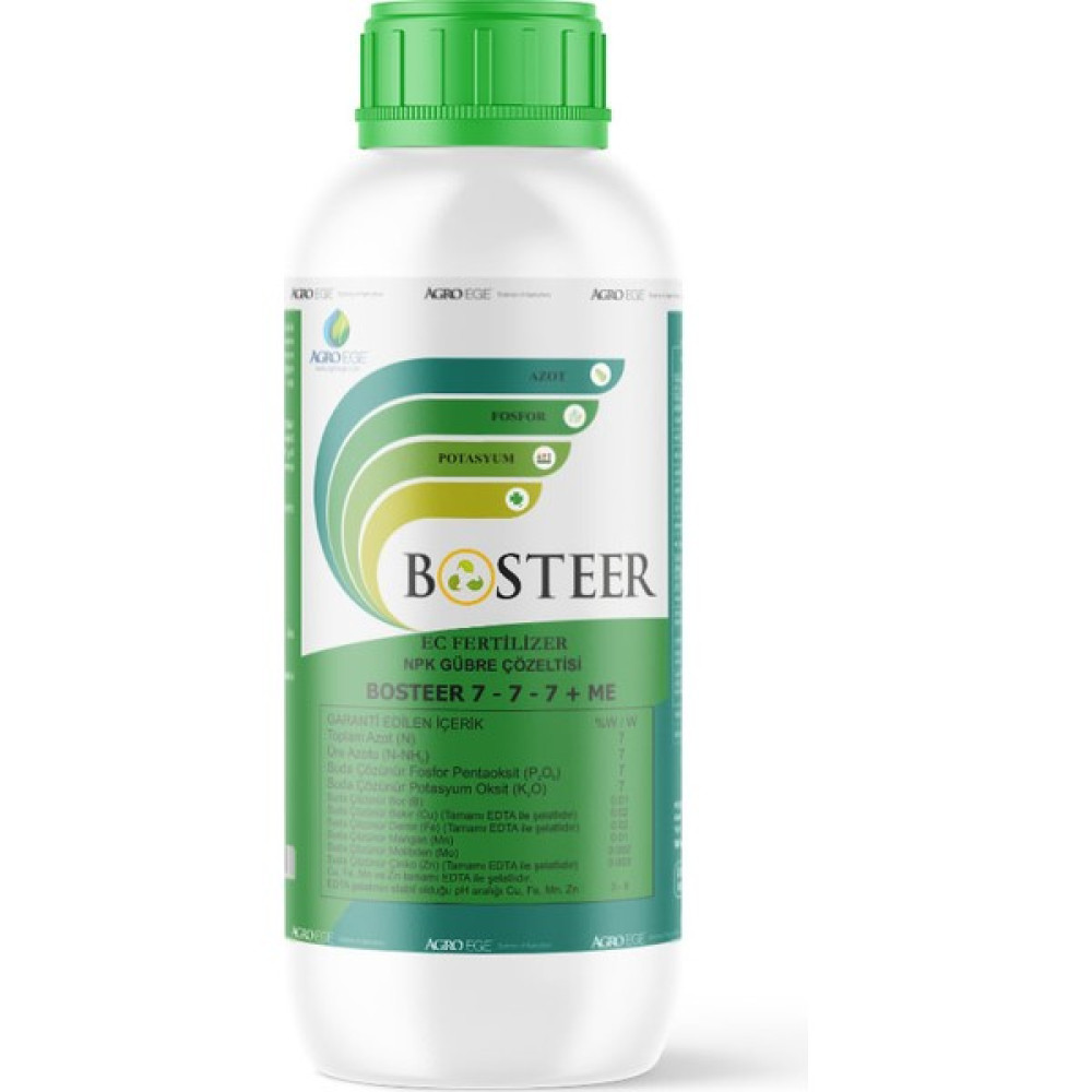 Agroege Bosteer 7-7-7 + Me ( Azot - Fosfor - Potasyum ) - 1 LİTRE Oto Boyaları Fiyatı