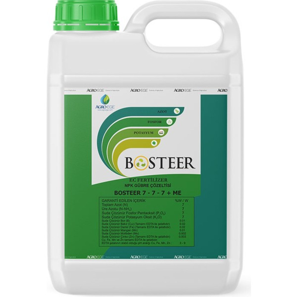 Agroege Bosteer 7-7-7 + Me ( Azot - Fosfor - Potasyum ) - 5 LİTRE Oto Boyaları Fiyatı