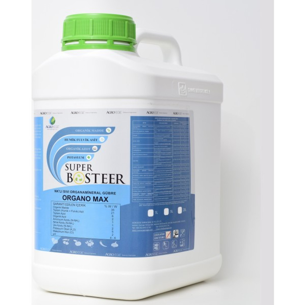Agroege Super Bosteer Organomax Hümi̇k Fulvi̇k Asi̇t 5 lt Bitki Fiyatı