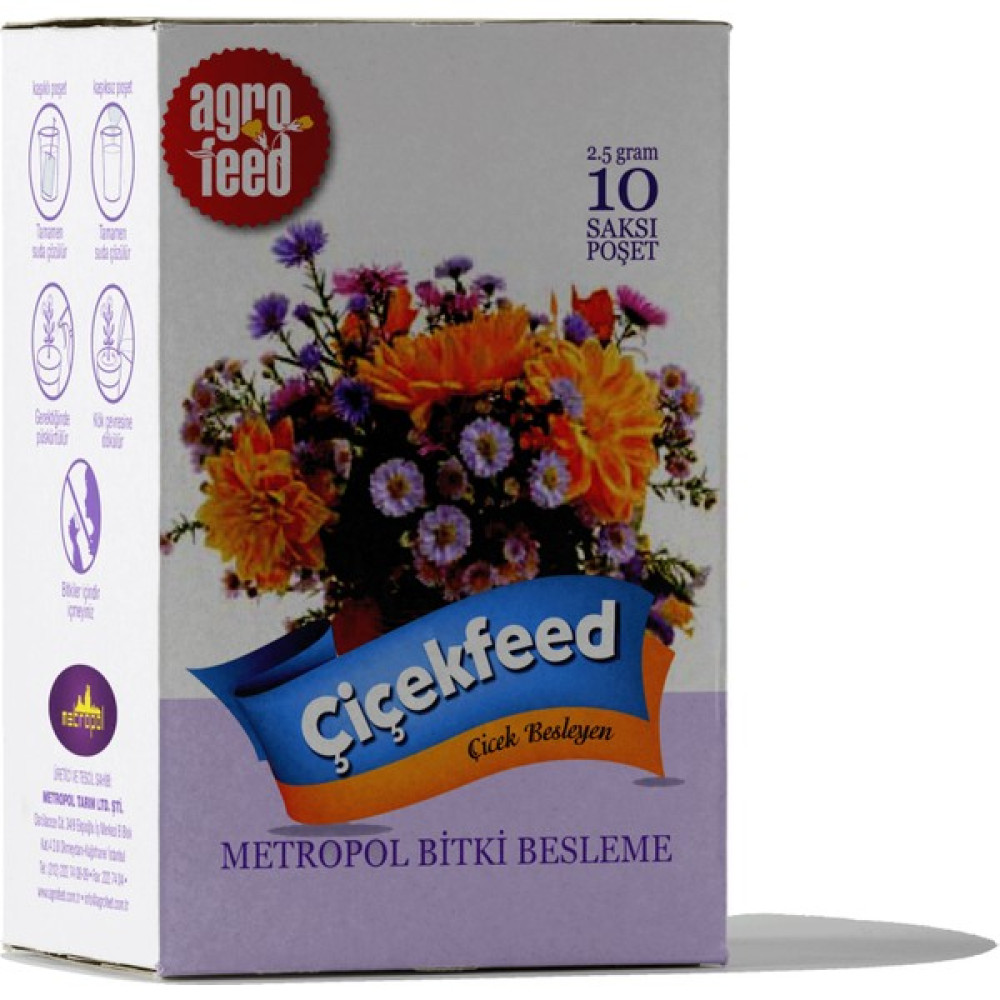 Agrofeed Saksı Gübresi - Çiçek Besleyen 10'lu Paket Gübre Fiyatı