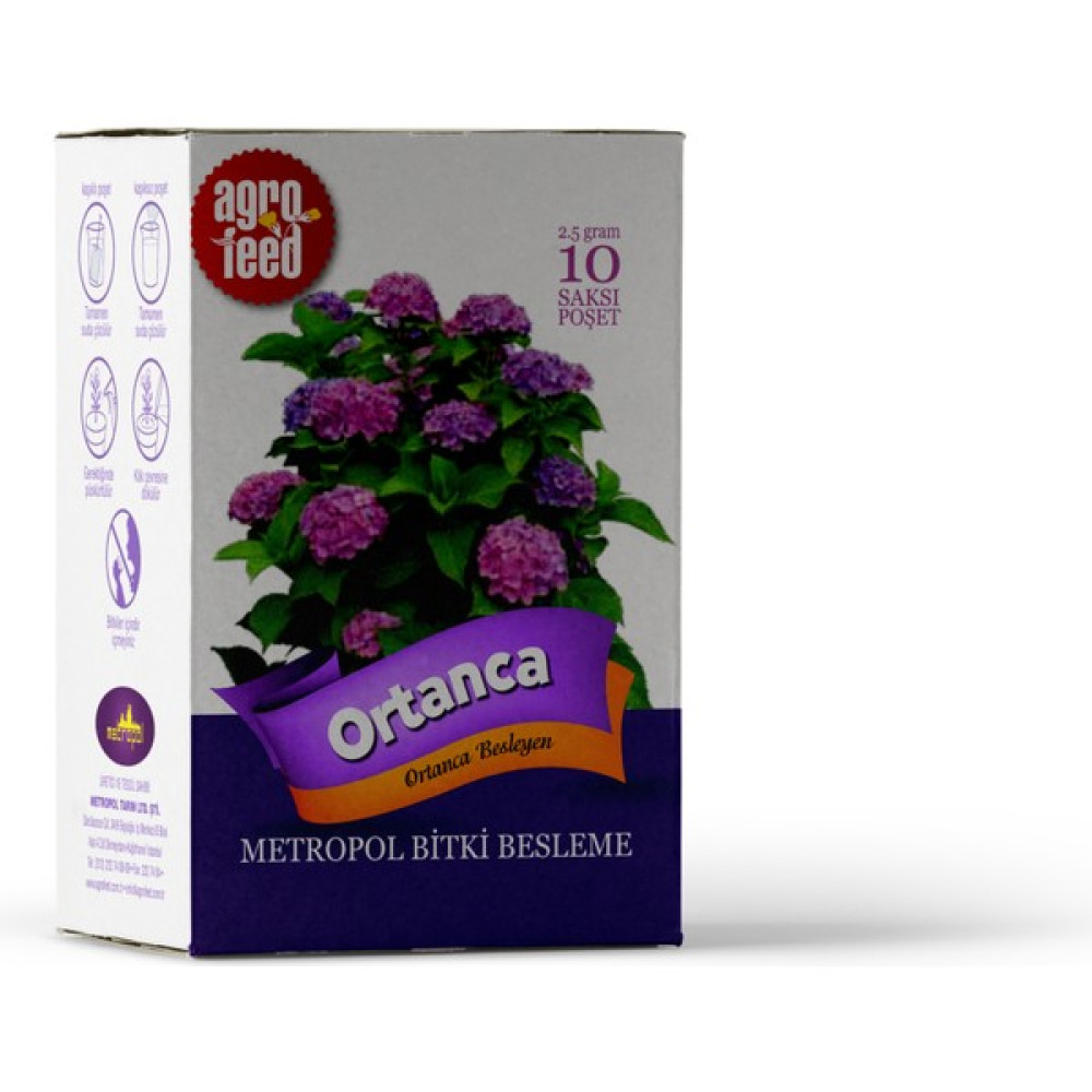 Agrofeed Saksı Gübresi - Ortanca Besleyen 10'lu Paket Gübre Fiyatı