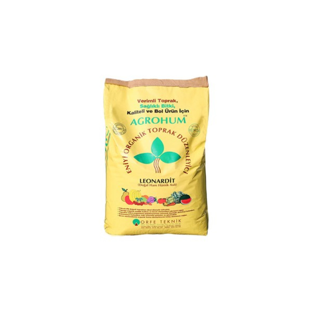 Agrohum ( 25 Kg'lık İşlenmiş Toz Leonardit Çuvalı ) Gübre Fiyatı