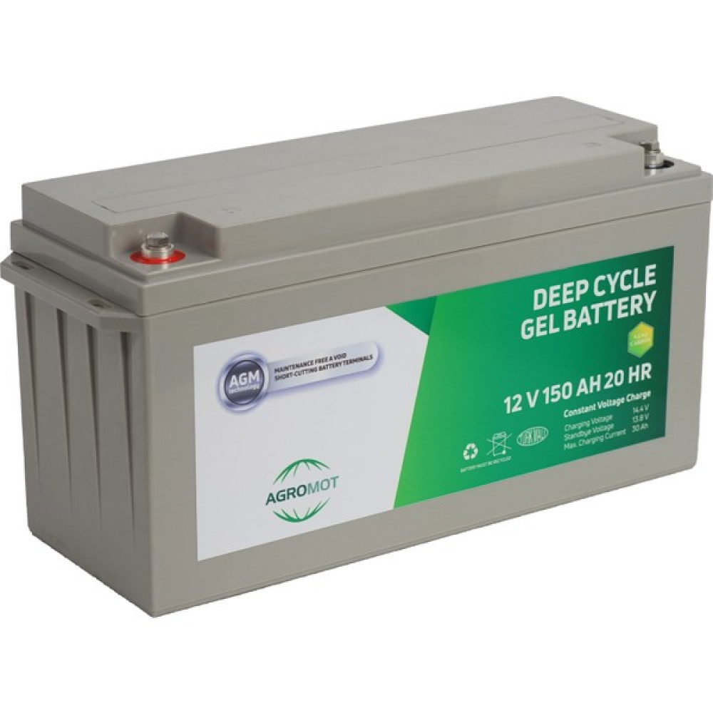 Agromot 12V 150 Ah Jel Akü Deep Cycle Nano Carbon Agm Battery Akü Fiyatı