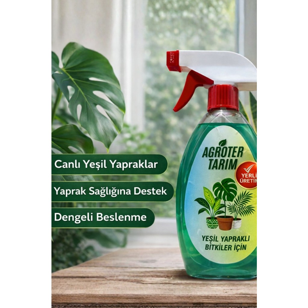Agroter Tarım Yeşil Yapraklı Bitkiler Için Çiçek Gübresi Saksı Çiçekleri Bitki Bakım Spreyi 500 ml Saksı ve Aksesuarları Fiyatı