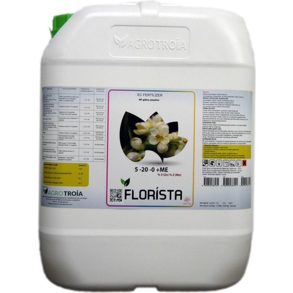 AgroTroia Florista 20 Litre - 20 lt Gübre Fiyatı