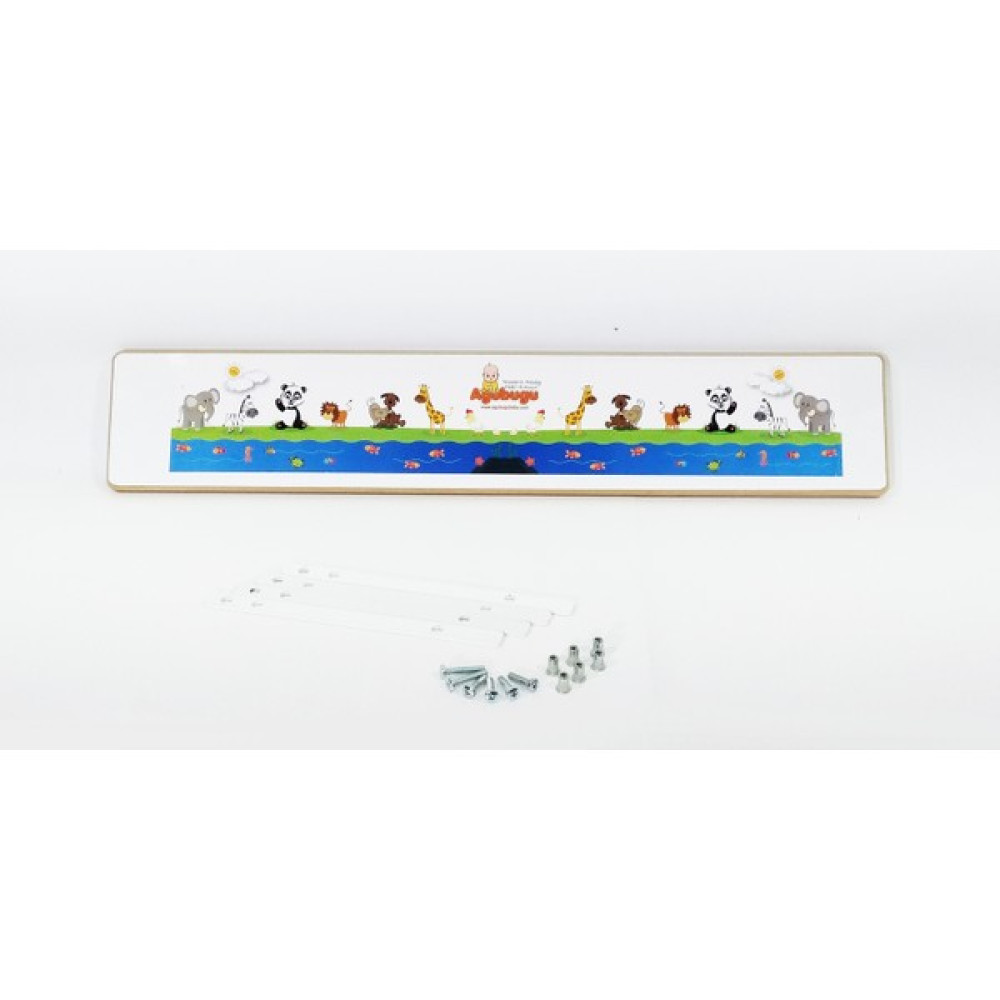 Agubugu Baby Ahşap Yatak Bariyeri 90 x 30 cm Hayvan Desenli Bebek Yatak Bariyeri Fiyatı