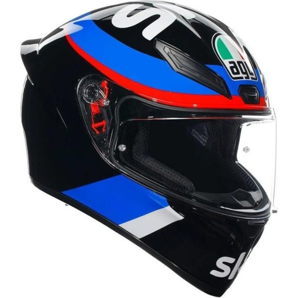 Agv K1 Replca VR46 Sky Racing Team Black Red Kapalı Motosiklet Kaskı - XL Motorsiklet Kaskları Fiyatı