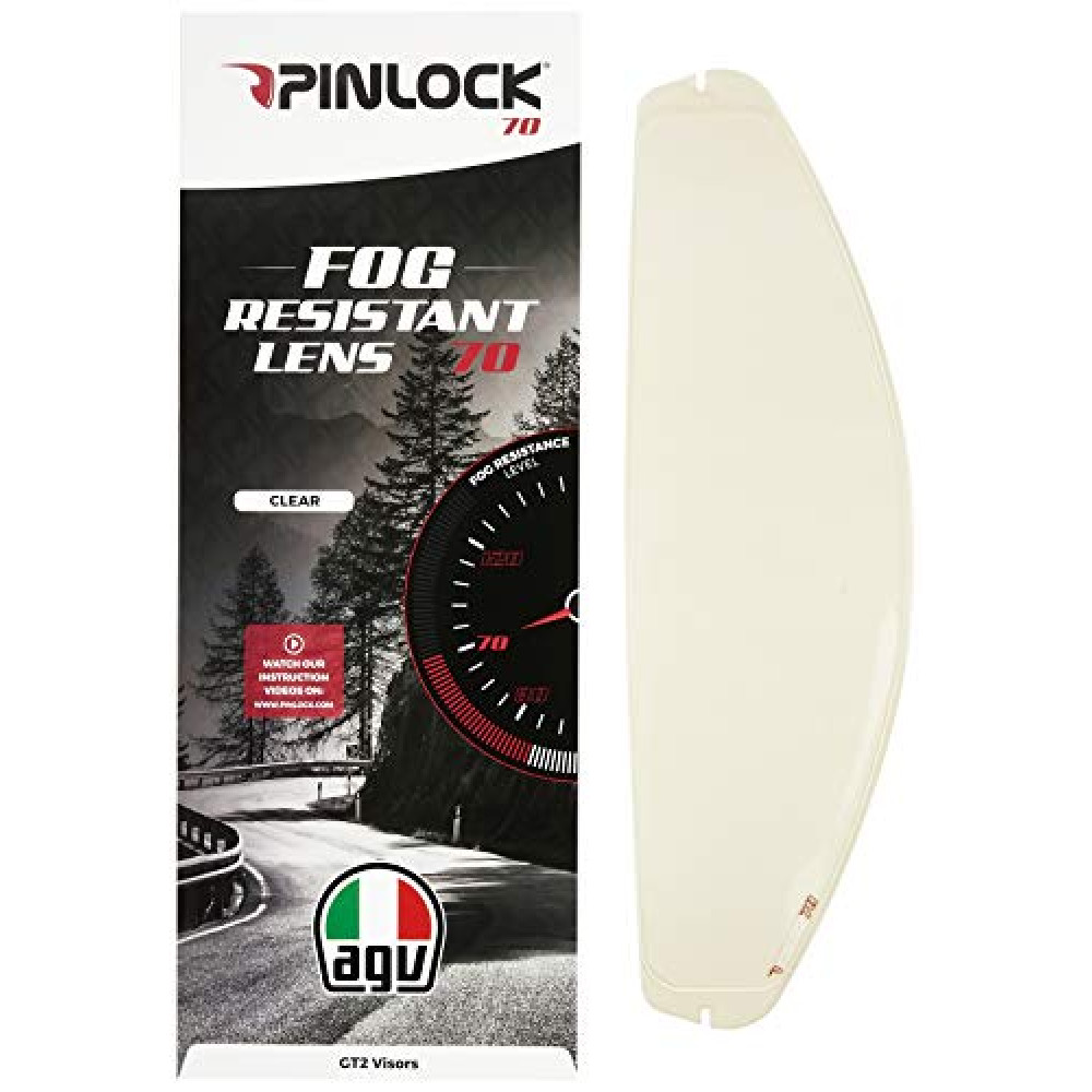 AGV Unisex Pinloc Accessory R, Clear Anti-Fog, GT2 EU