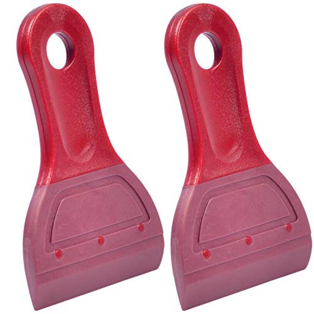 AHCHAY Small Squeegee Soft Rubber Blade 2.3 Inch Mini Size for Screen Printing, Chalk Paste or Ink, Self-Adhesive Vinyl, Desktop Screen Cleaning, Big Version, Pack of 2