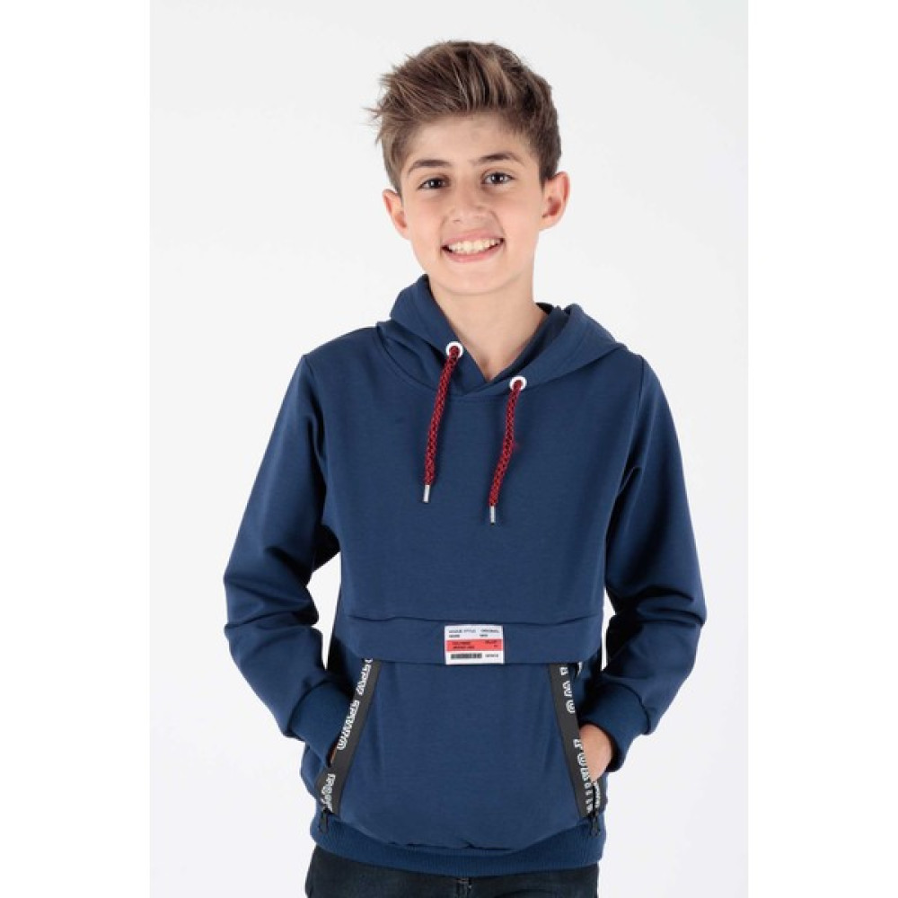 Ahengim Erkek Çocuk Fermuarlu Kapüşonlu Sweatshirt AK15217 Erkek Çocuk Sweatshirt Fiyatı