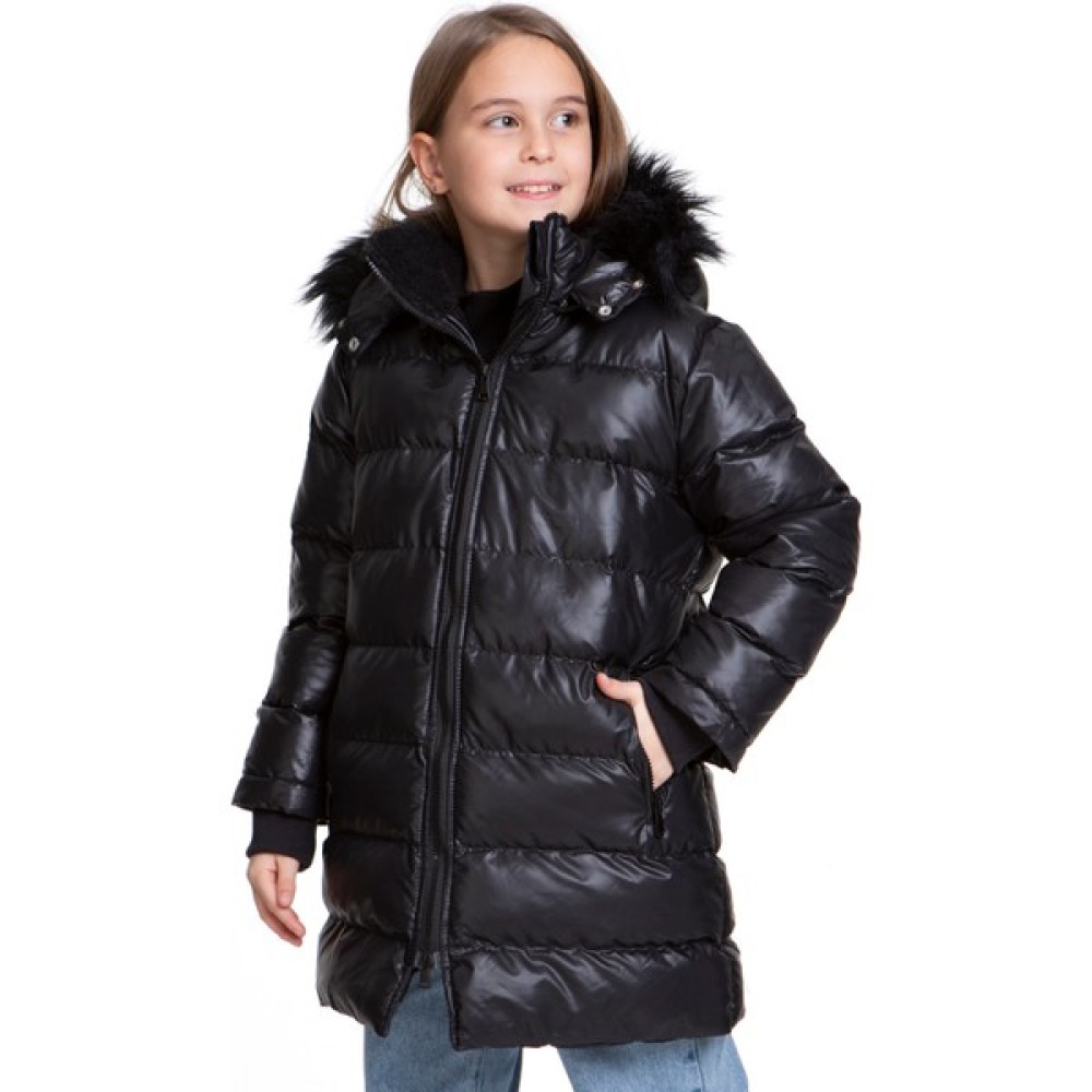 Ahengim Kız Çocuk Kürklü Welsoftlu Peluş Trend Şişme Mont AK2508 Kız Çocuk Mont Fiyatı