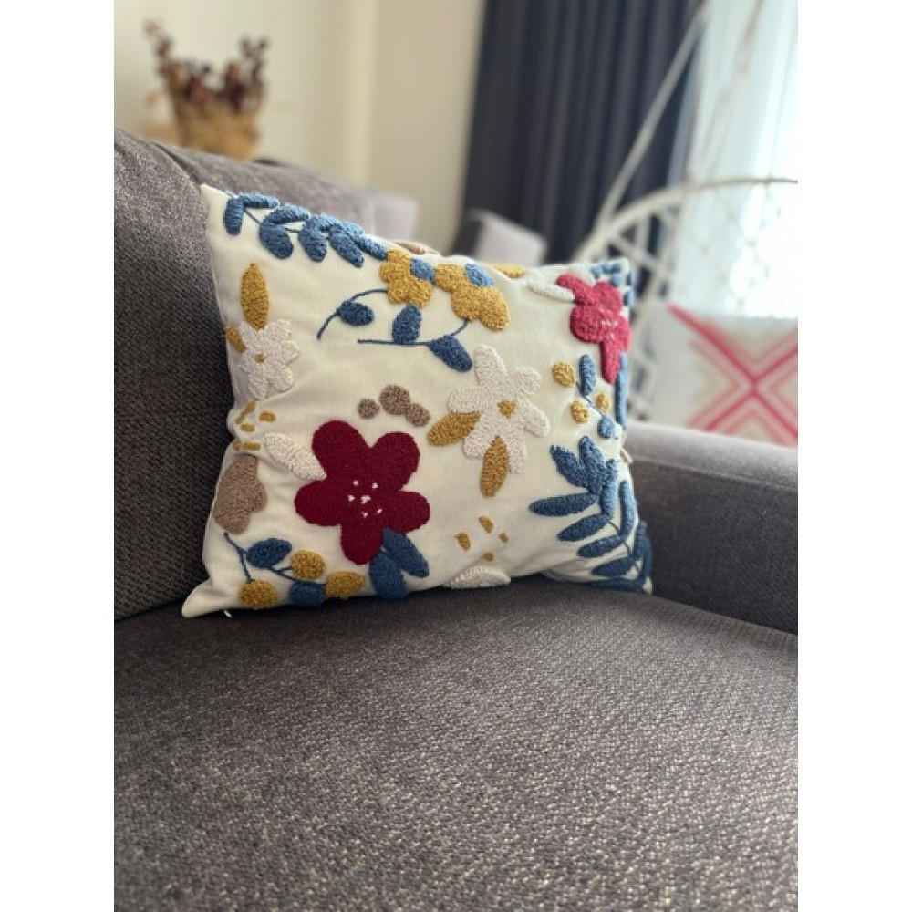 Ahenk Makrome Punch Kırlent - 40 x 40 cm - Renkli Kırlent / Mobilya Yastığı Fiyatı