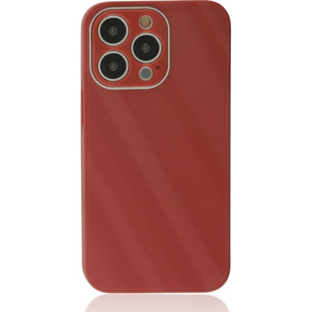 Ahk Apple iPhone 13 Pro Kılıf Glass Kapak - Bordo Cep Telefonu Kılıfı Fiyatı
